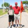 Fred Terasa and Don McCorkle with certificate.