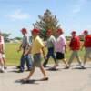 March for "Old Times Sake". Most of us were actually in step.