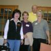 Sandy V, Sandra T, and Linda M pose for the camera.