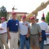 Don McCorkle, Mike Timmons, Fred Terasa with 155 Paladin Howitzer.