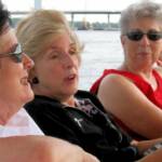 It was breezy. Sandy Vasek, ann Synowsky, and Linda McCorkle.