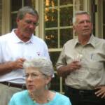 Ernie Vasek, Linda McCorkle, Larry Else. Larry, as usual, iis in deep thought.